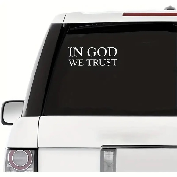 🇺🇸🕊”In God We Trust” Self Adhesive Spiritual Christian Vinyl Decal! - Picture 5 of 9